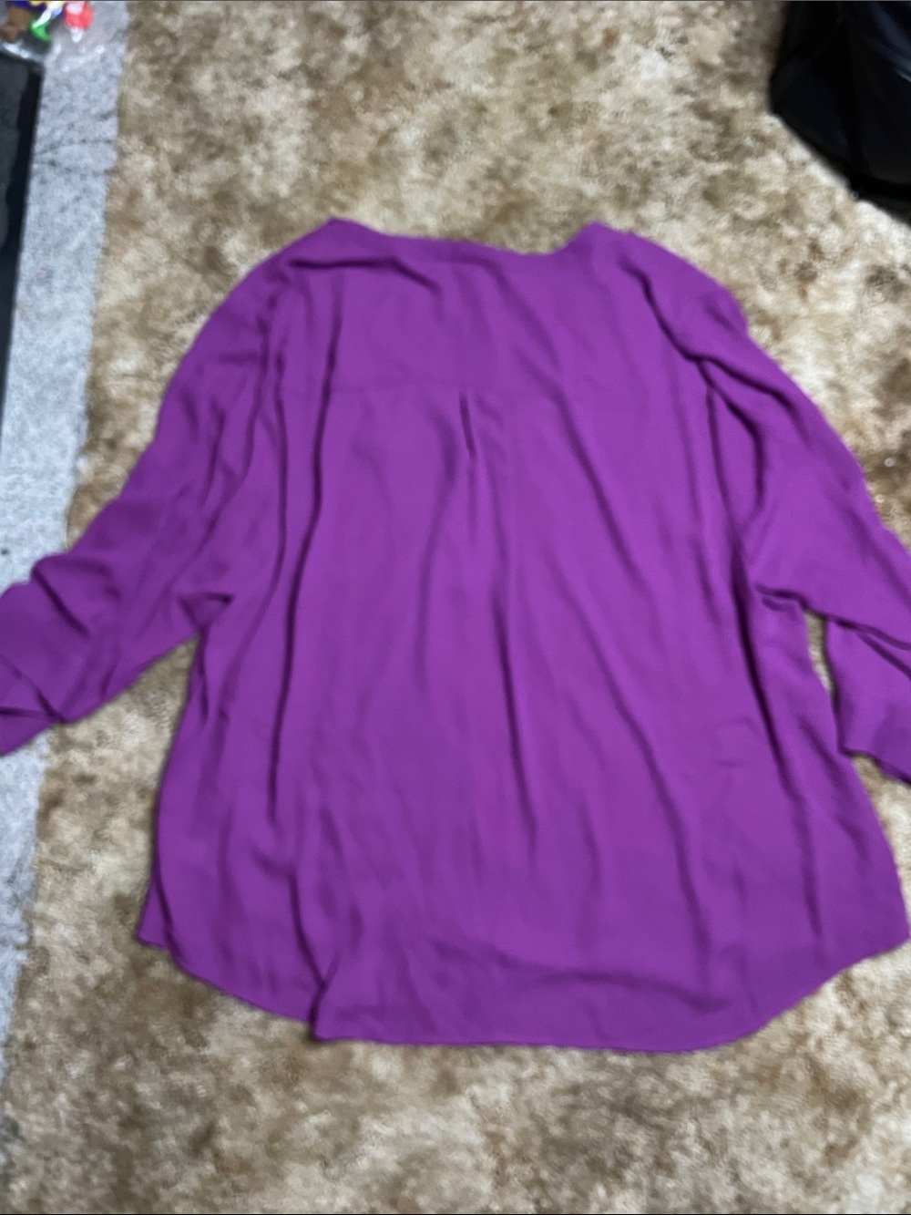 Torrid Harper Woman’s Purple Plus Size Blouse Size 3 - Picture 4 of 5